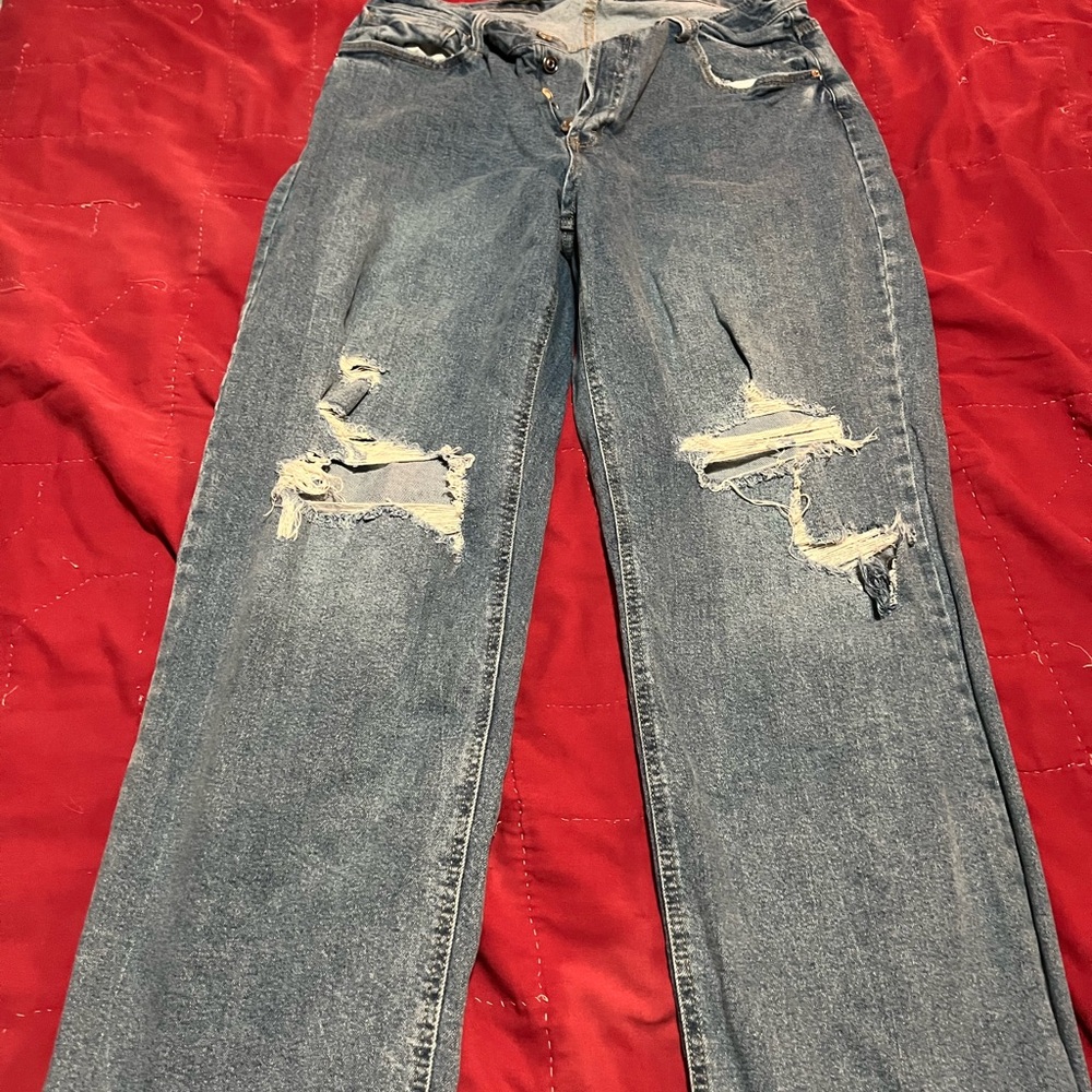 Wild Fable Light Blue Distressed Boyfriend Jeans